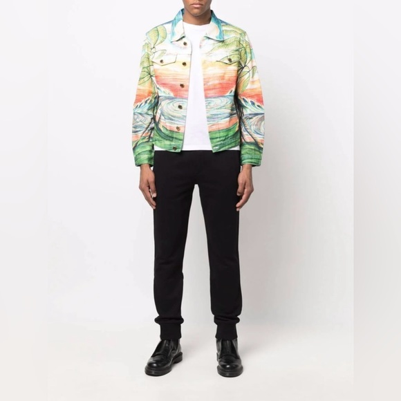 Fair Men Size Medium (31” X 29”) Versace Drawstring Joggers In Black 100% Cotton - Picture 3 of 13